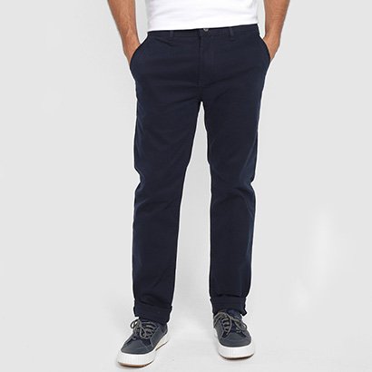 Calça Sarja Calvin Klein Chino Skinny Color Masculina - Masculino
