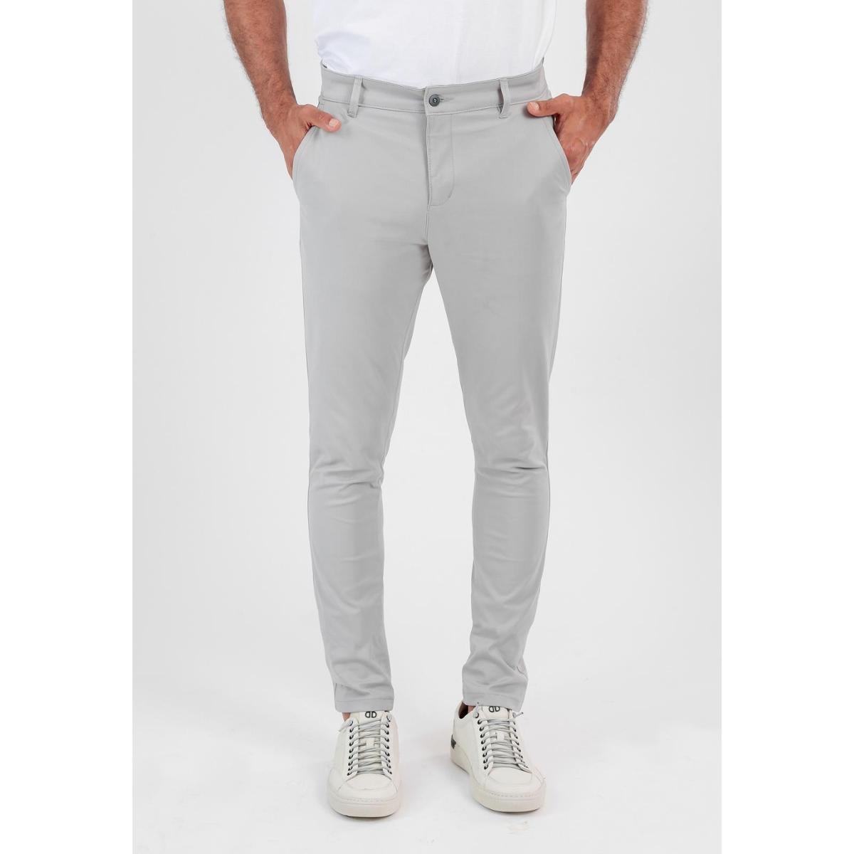 Calça Cinza Claro Calça Esporte Calça Masculina Sarja Sport Fino