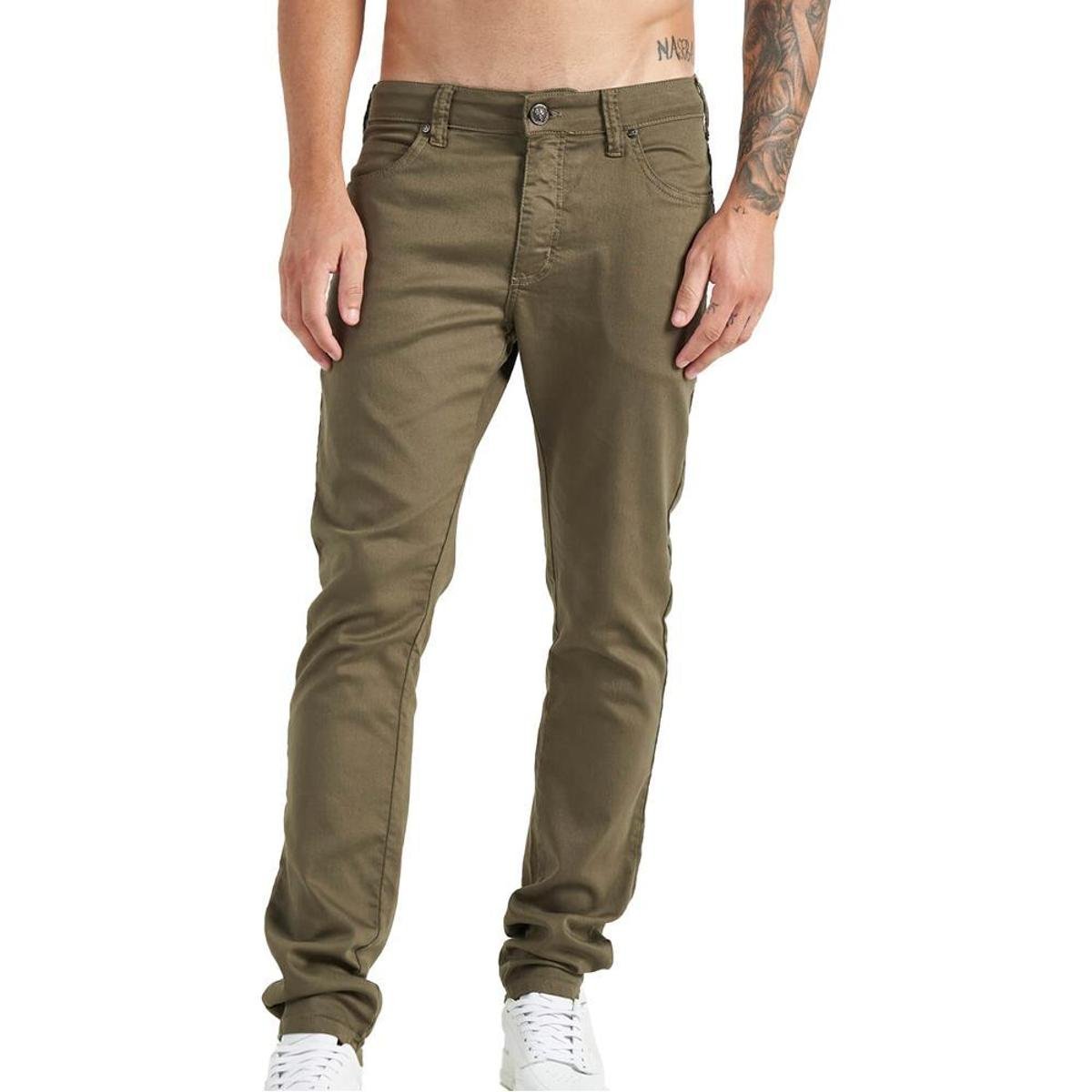 Calça Sarja Colcci Felipe V23 Masculino - Verde Menor preço em Calça Sarja Colcci Felipe V23 Masculino - Verde