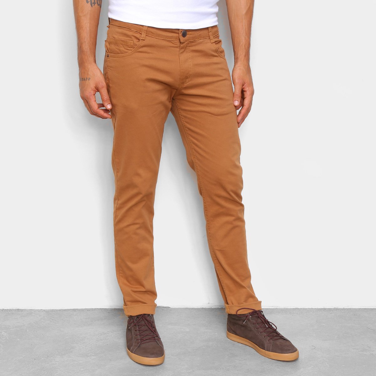 Calça Sarja Ecxo Masculina - Caramelo é ruim? Calça Sarja Ecxo Masculina - Caramelo é boa?