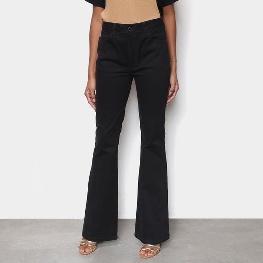 Calça Sarja Ellus Flare Feminina - Preto