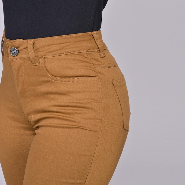 Calça Sarja Feminina Skinny Cintura Alta Elastano 7914