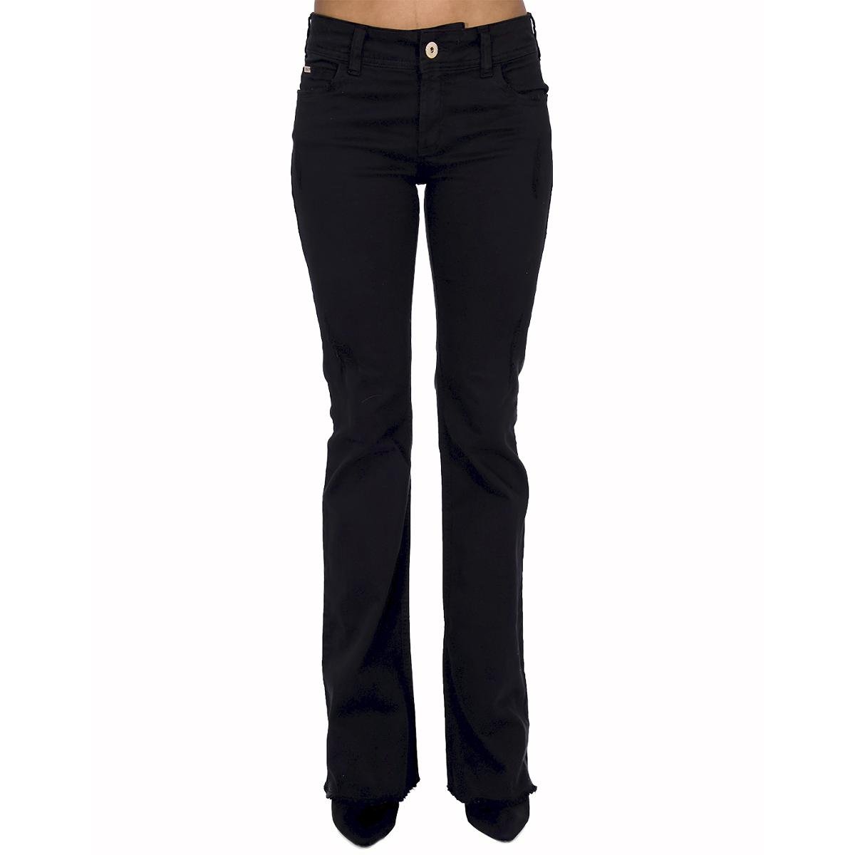 Calça Sarja Flare Fátima Colcci Calça Sarja Flare Colcci 46 - Preto Menor preço em Calça Sarja Flare Fátima Colcci Calça Sarja Flare Colcci 46 - Preto