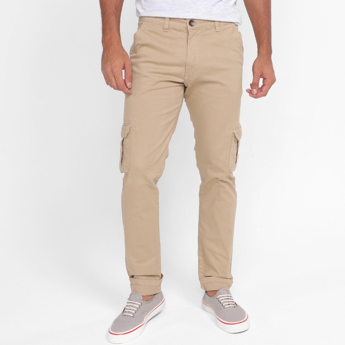 Calça Sarja Hivar Cargo Masculina - Cáqui é ruim? Calça Sarja Hivar Cargo Masculina - Cáqui é boa?