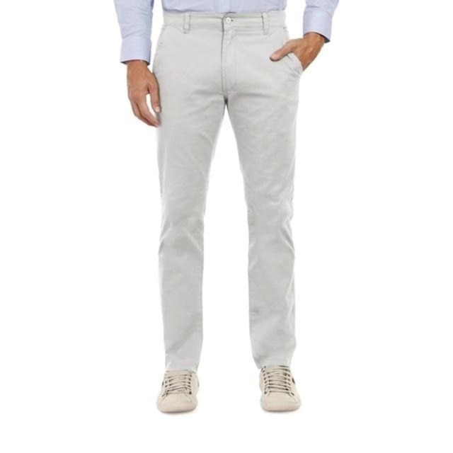 Calça Sarja Hugo Deleon Elastano Esporte Fino Bege