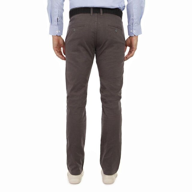 Calça Sarja Hugo Deleon Elastano Esporte Fino Grafite