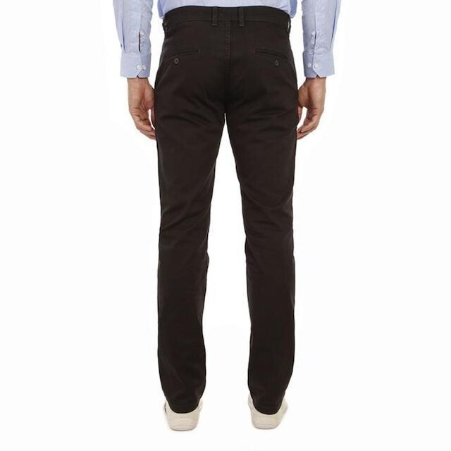 Calça Sarja Hugo Deleon Elastano Esporte Fino Preta