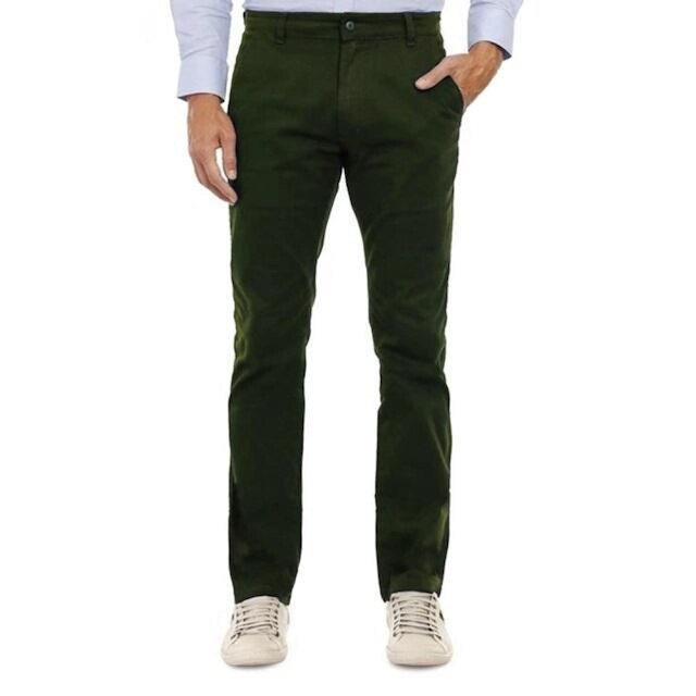 Calça Sarja Hugo Deleon Elastano Esporte Fino Verde