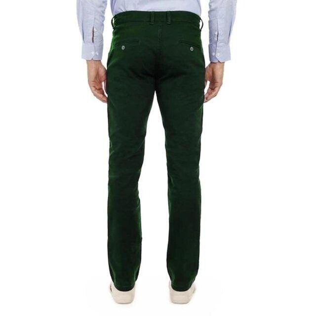 Calça Sarja Hugo Deleon Elastano Esporte Fino Verde