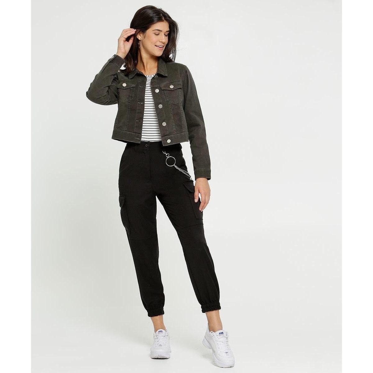 calça jogger com corrente