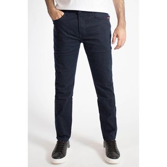 Calça Sarja Masculina Slim Básica Polo Wear Azul Escuro