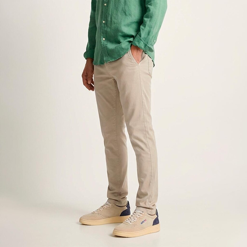 Calça Sarja Masculina Slim Fit Elastano Casual Social