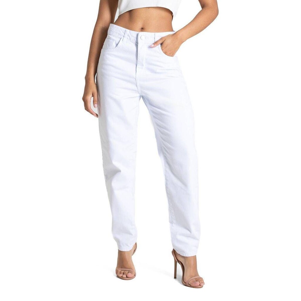 Calça Sarja Sawary Mom - 283646 - Branco 46