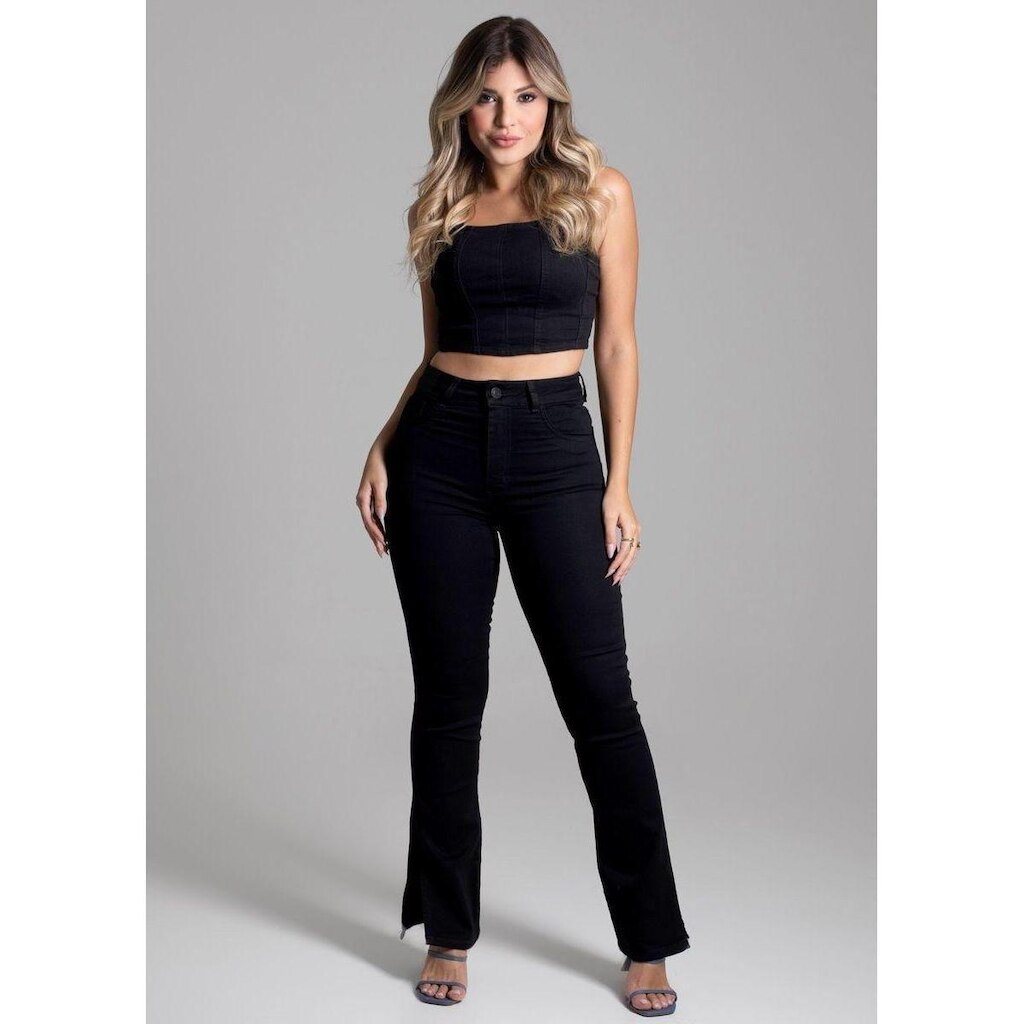 Calça Sarja Sawary Reta - 275006 - BLACK 40
