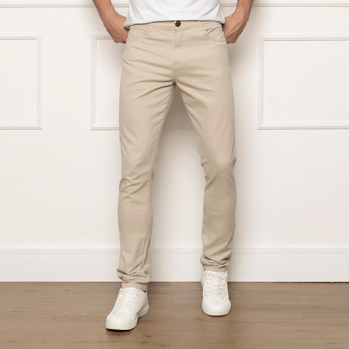 Menor preço em Calça Sarja SK Jeans Casual Confortável com Elastano Masculina