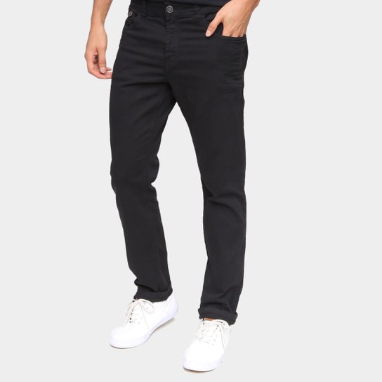 Calça Sarja Skinny Ellus Lisa Masculina - Preto