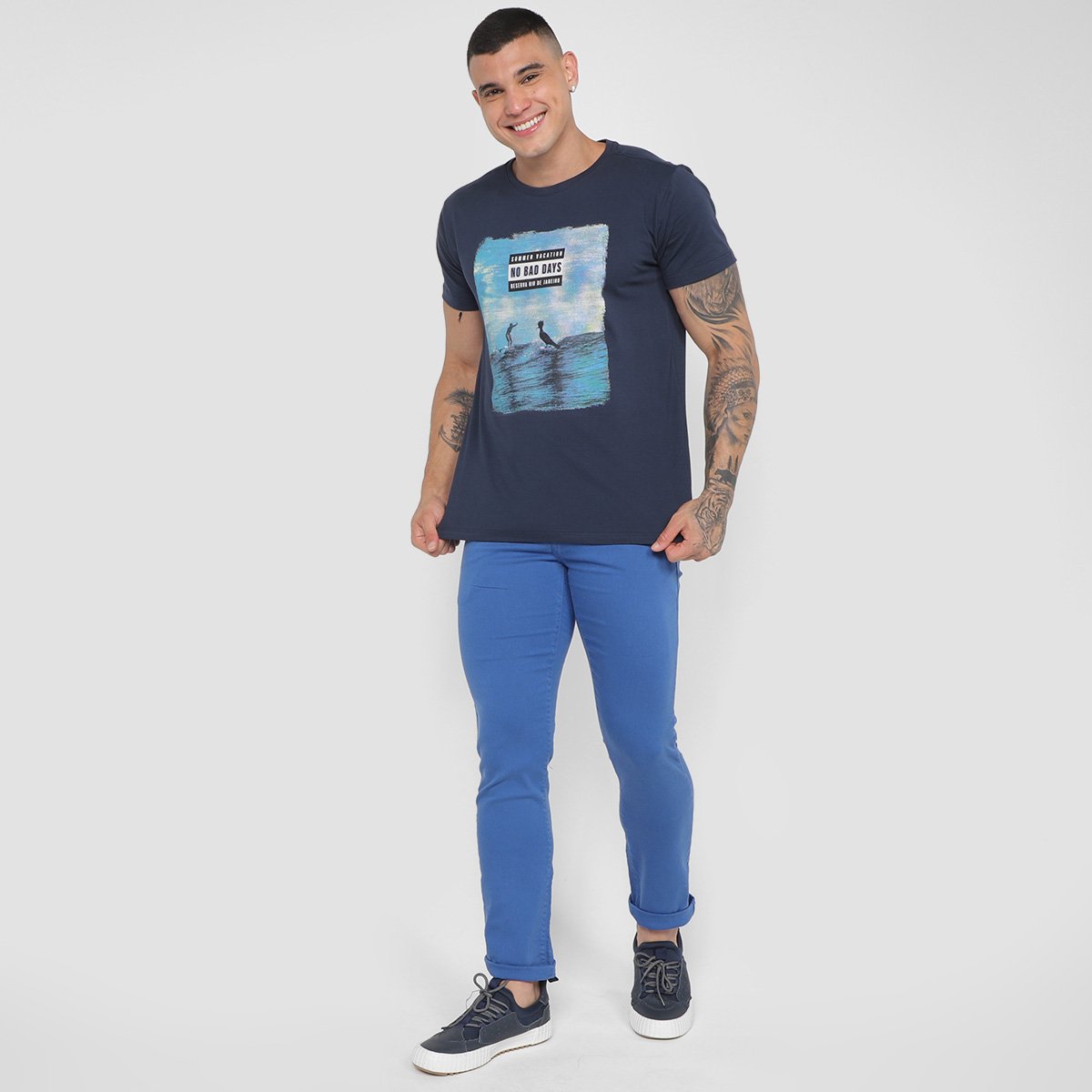 Calça Sarja Skinny Reserva Color Pf Masculina Zattini