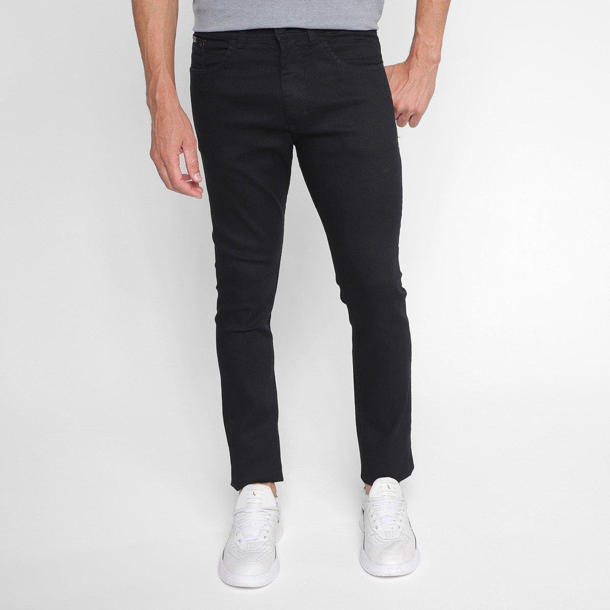 Calça Sarja Slim Ecko Color Slim Masculina - Preto Menor preço em Calça Sarja Slim Ecko Color Slim Masculina - Preto