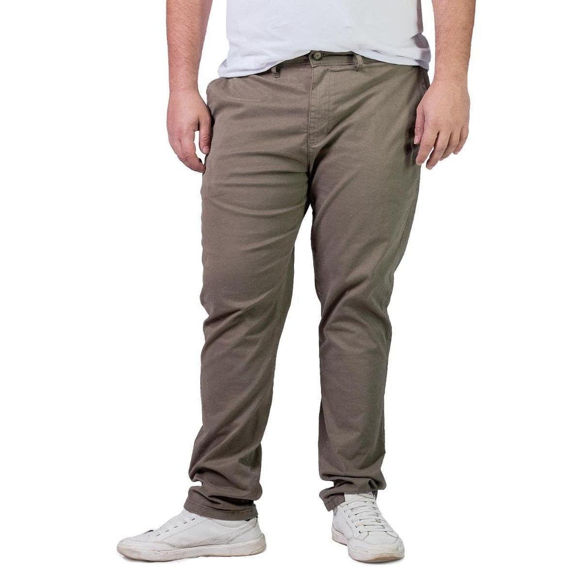Calça Sarja Slim Masculina Essencial Ogochi 002469119 Caqui Menor preço em Calça Sarja Slim Masculina Essencial Ogochi 002469119 Caqui