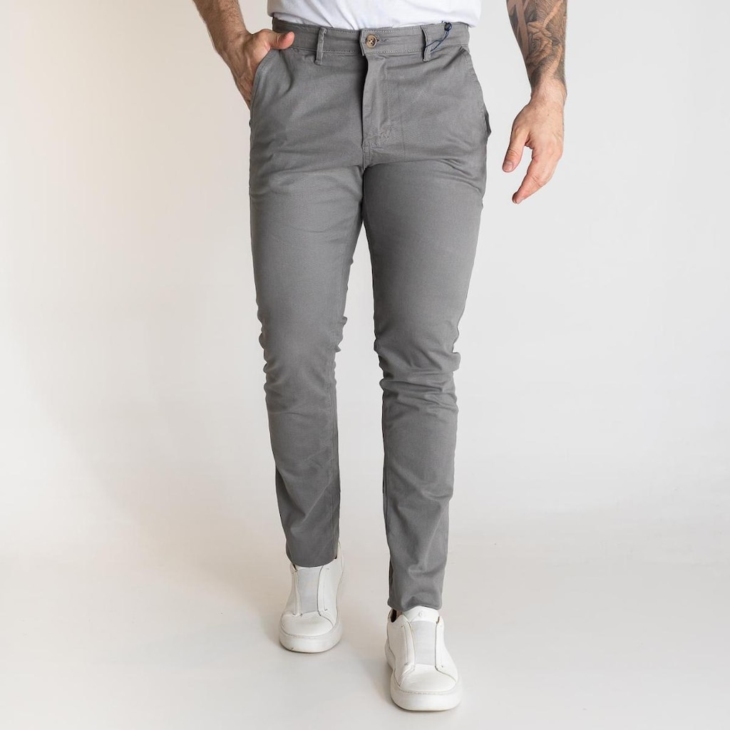 Calça Sarja Slim RL Cinza