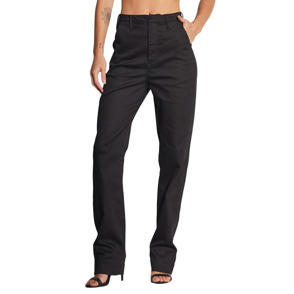 Calça Sarja Sommer Reta Cintura Alta Preto Tam. 42