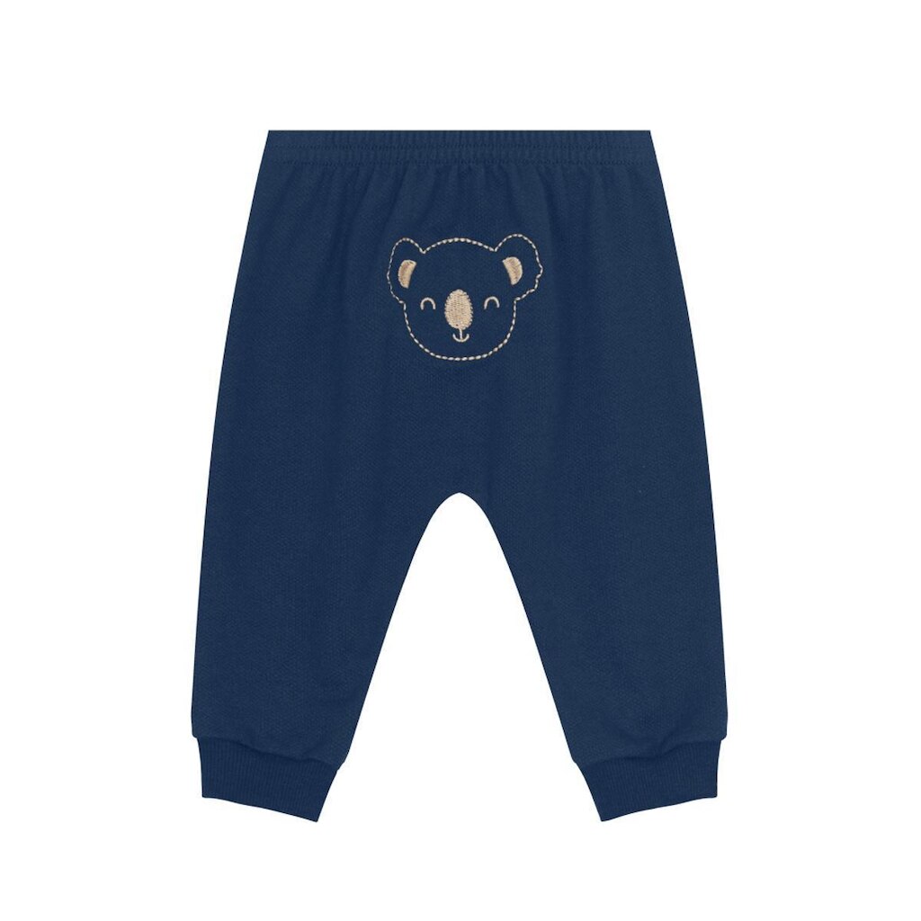 Calça Saruel Bebê Menino de Ursinho Azul Brandili