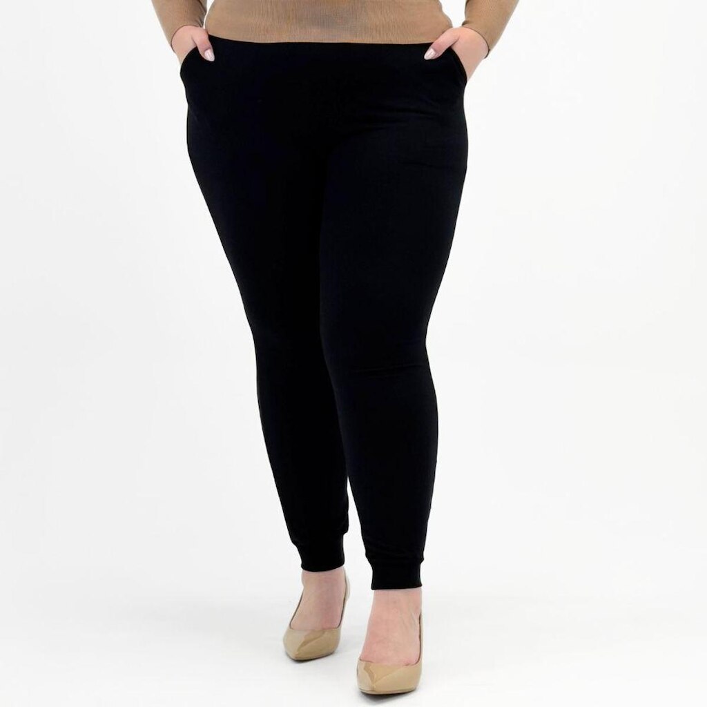 Calça Secret Glam Plus Size Jogging em Moletinho Feminina