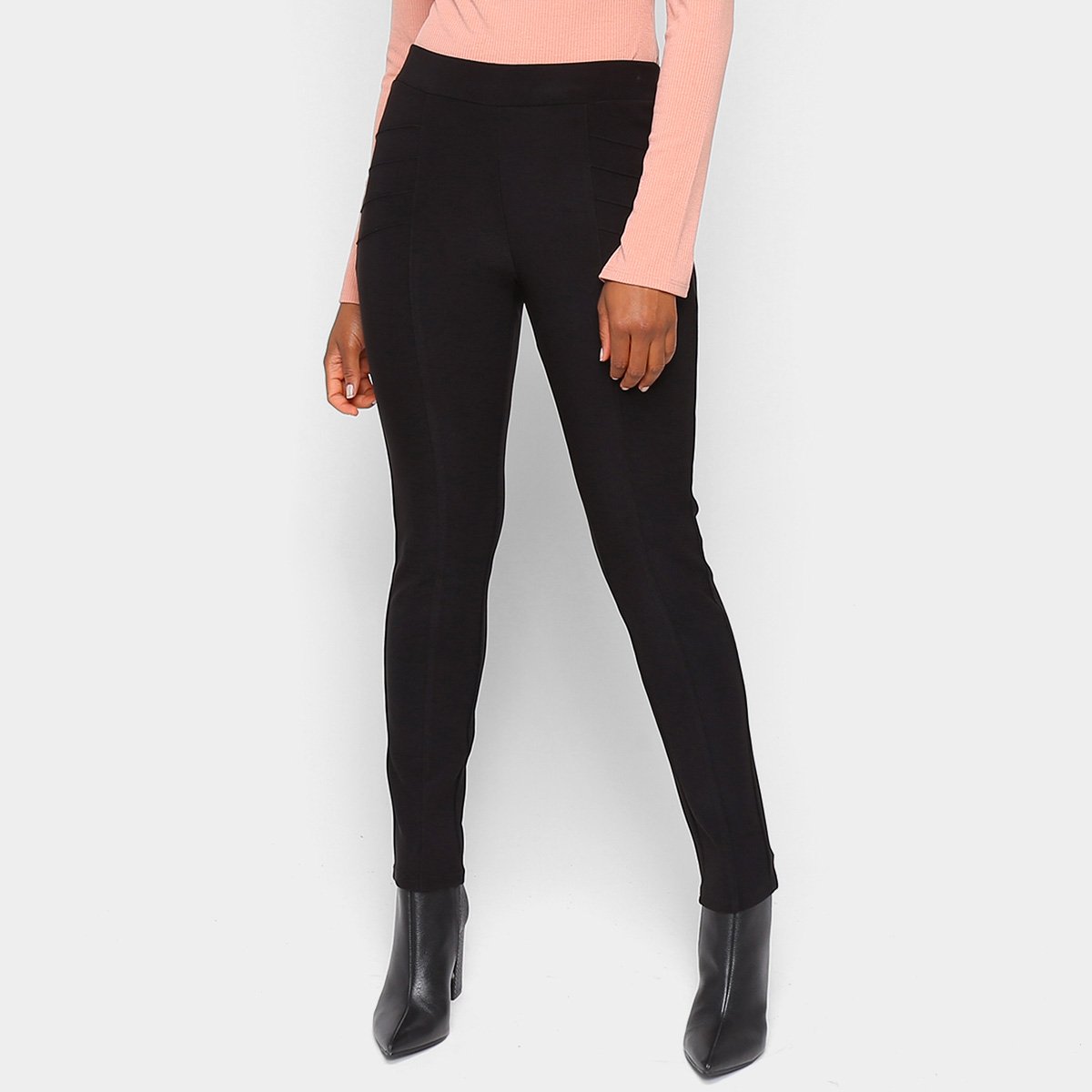 Calça Skinny Facinelli Clássica Feminina - Preto Menor preço em Calça Skinny Facinelli Clássica Feminina - Preto