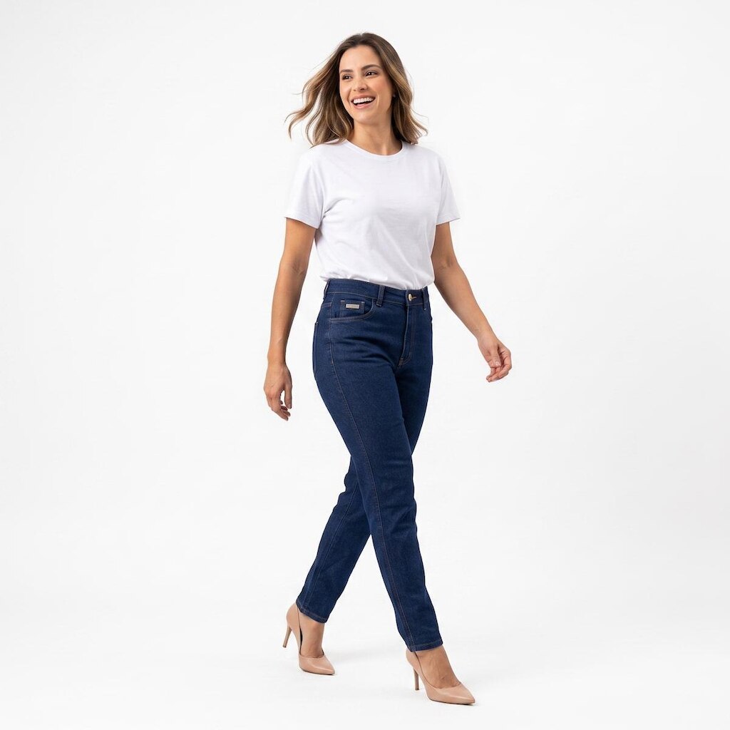 Calça Skinny Jeans Feminina Ouzzare Azul ZZ81070