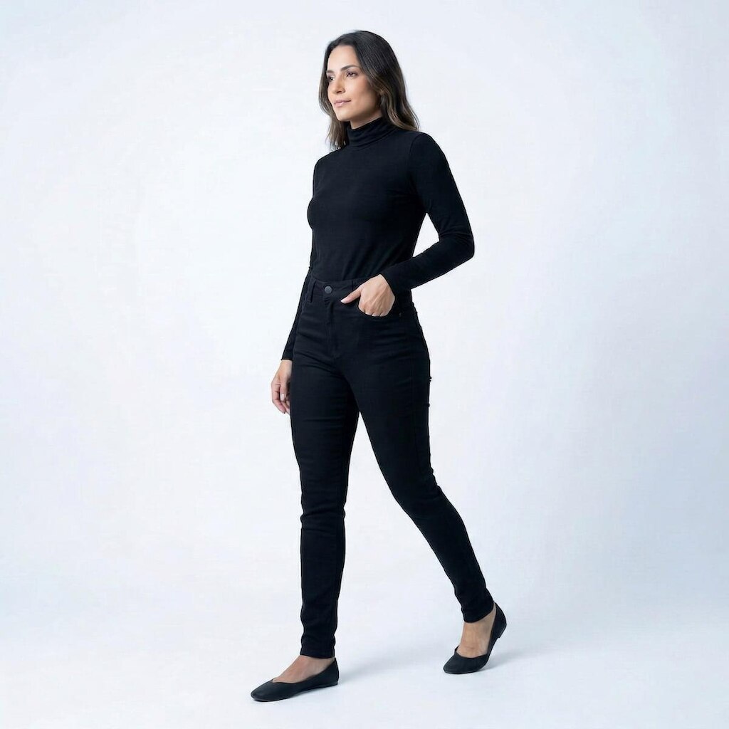 Calça Skinny Preta Ouzzare | Conforto e Estilo Todo Dia ZZ80072