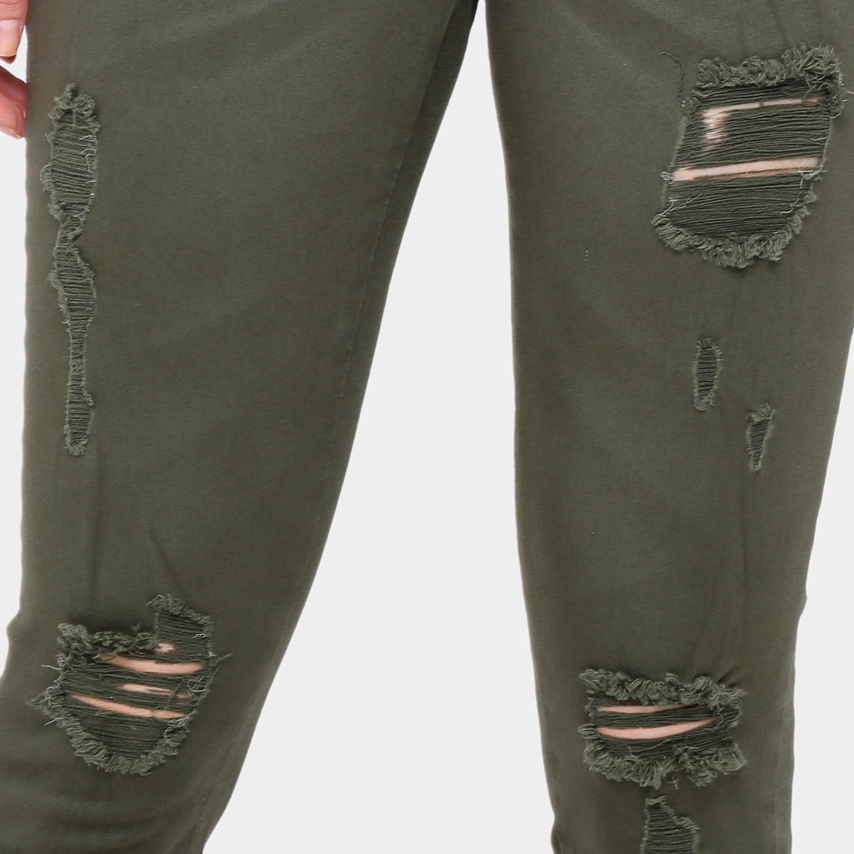 calça verde militar sawary