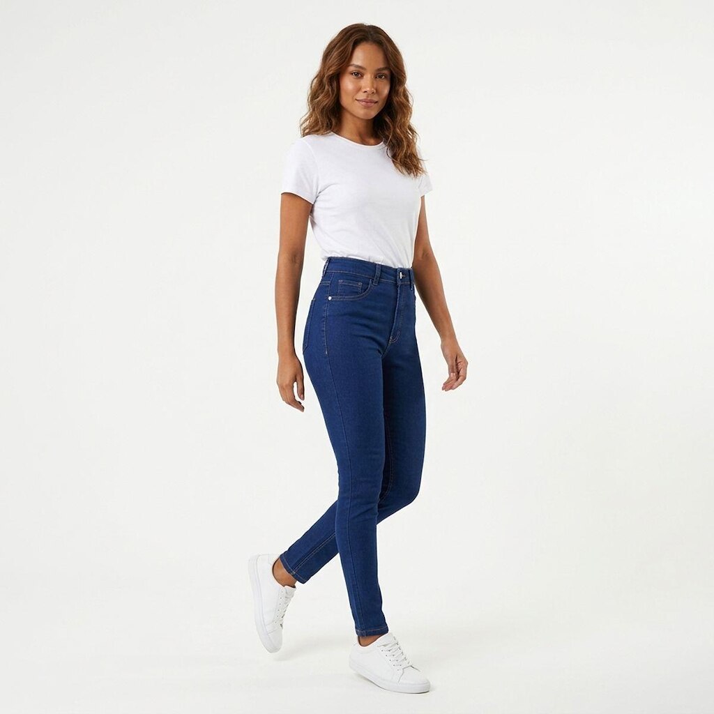 Calça Skynny Feminina Lunender Azul J3685