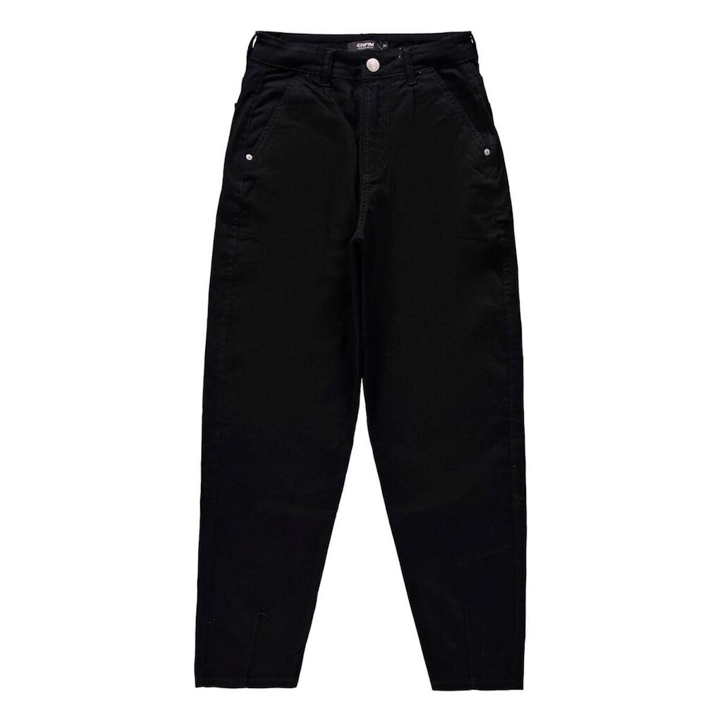 Calça Slouchy Sarja Enfim 1000117346 Feminina Cintura Alta Algodão T. 36/46