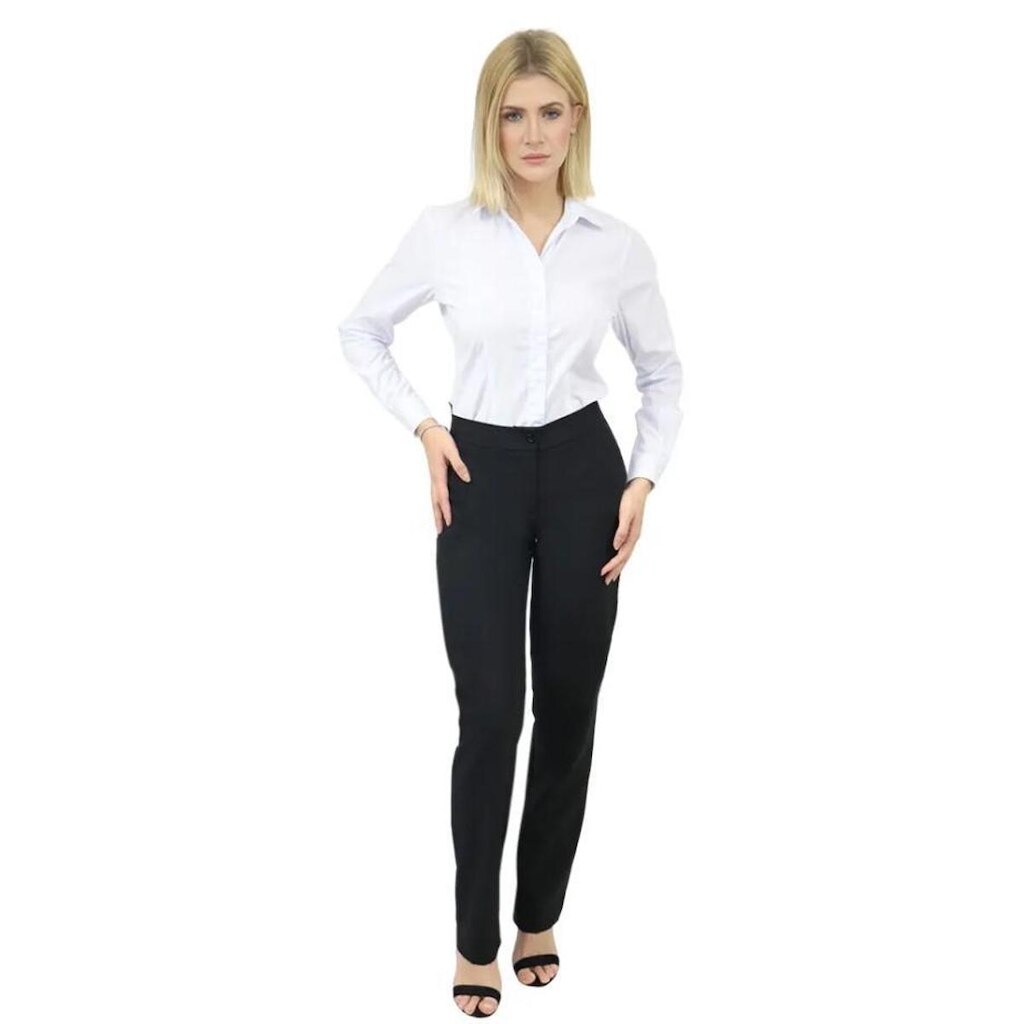 Calça Social Feminina Cigarrete com Bolso