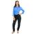 Calça social feminina cigarrete com Elastano e Bolsos - Preto