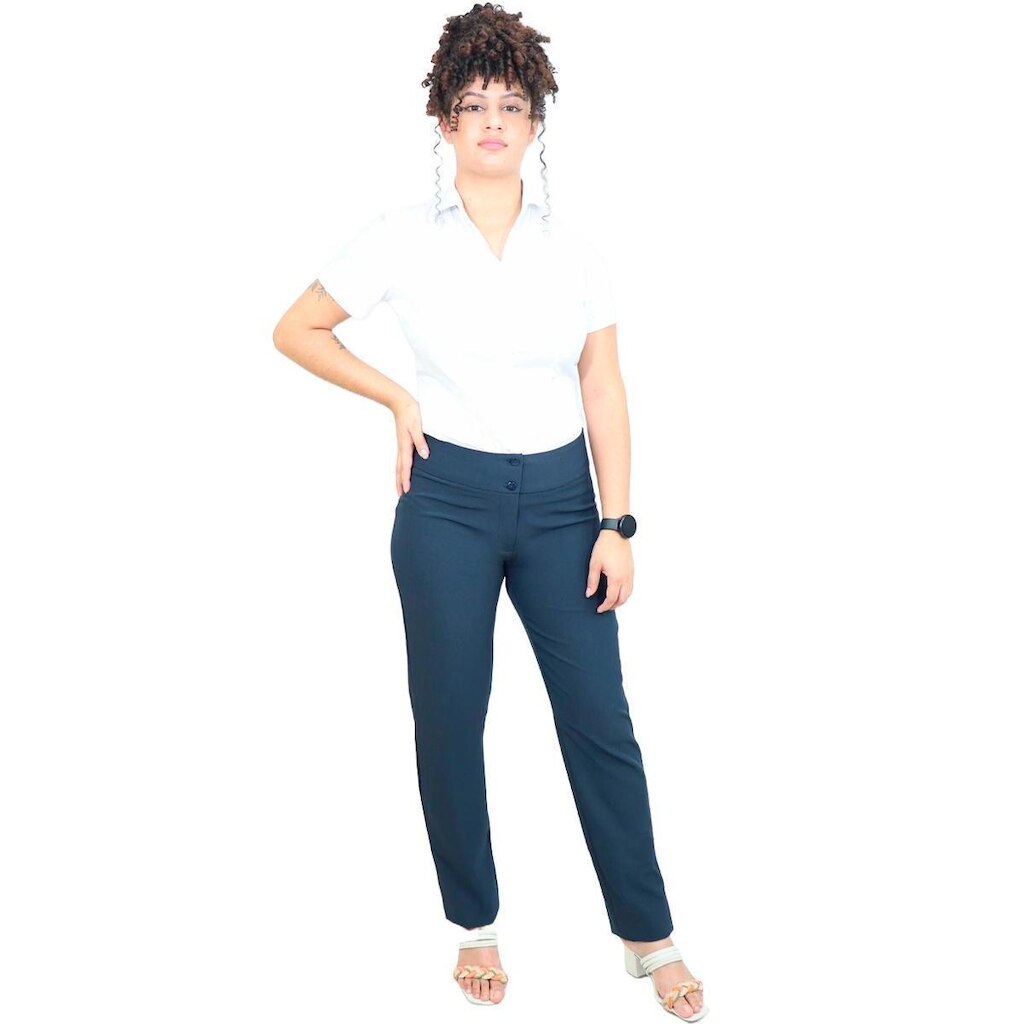 Calça social feminina cigarrete