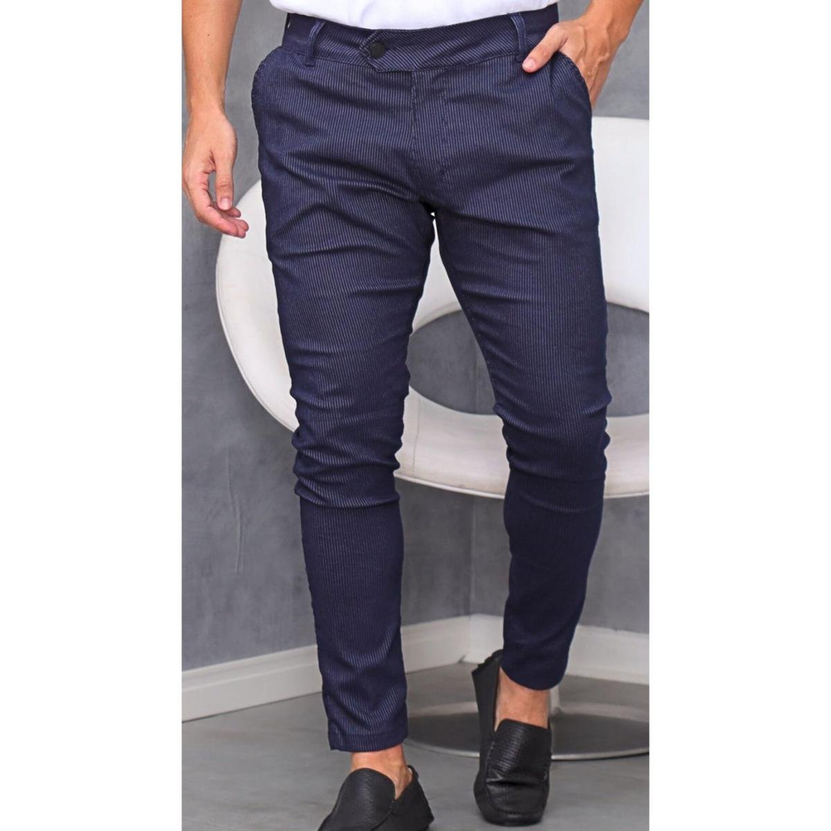 Calça social masculina skinny esporte fino calça cropped Menor preço em Calça social masculina skinny esporte fino calça cropped