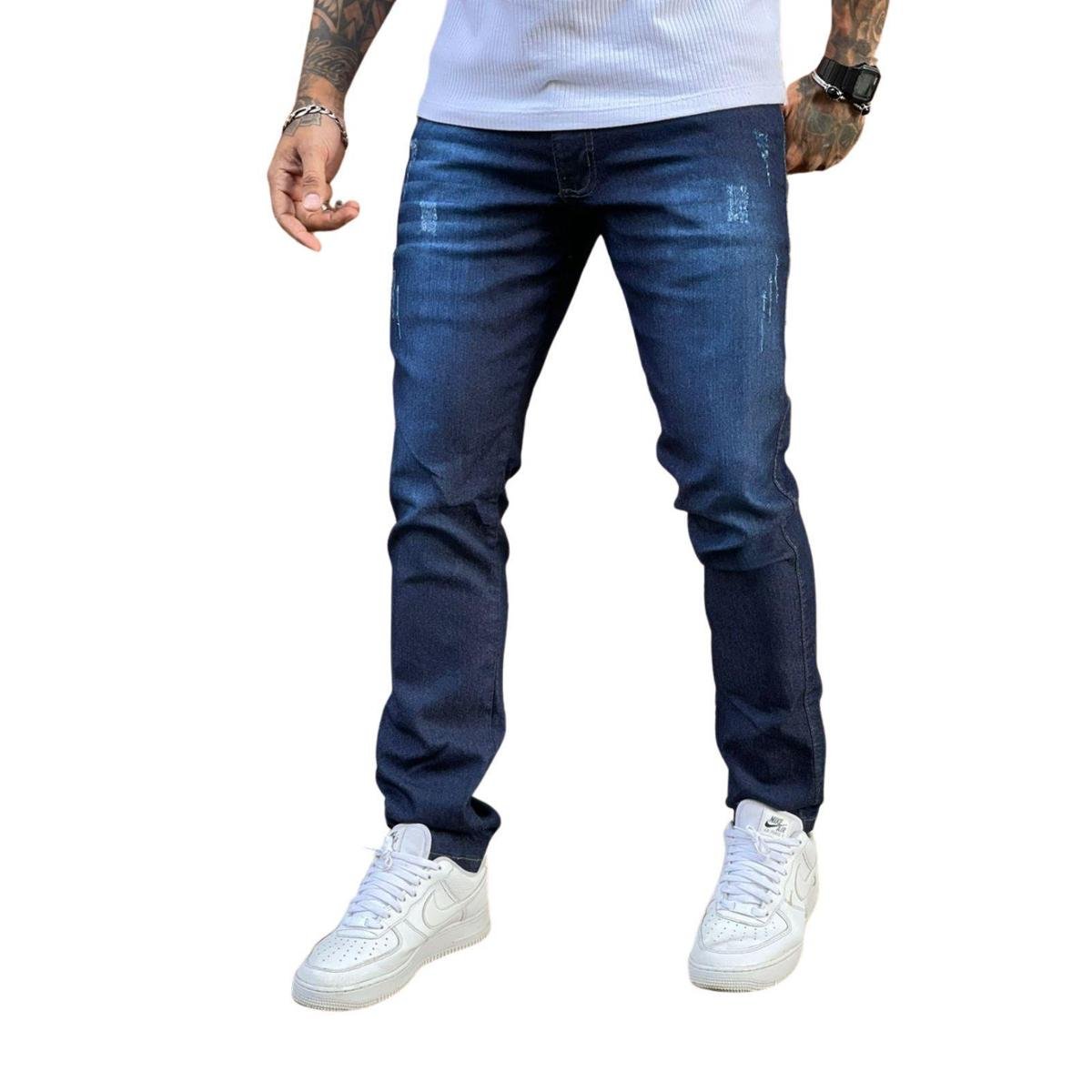 Calça Super Skinny Premium Flash Masculino Azul Tendência- Azul Menor preço em Calça Super Skinny Premium Flash Masculino Azul Tendência- Azul