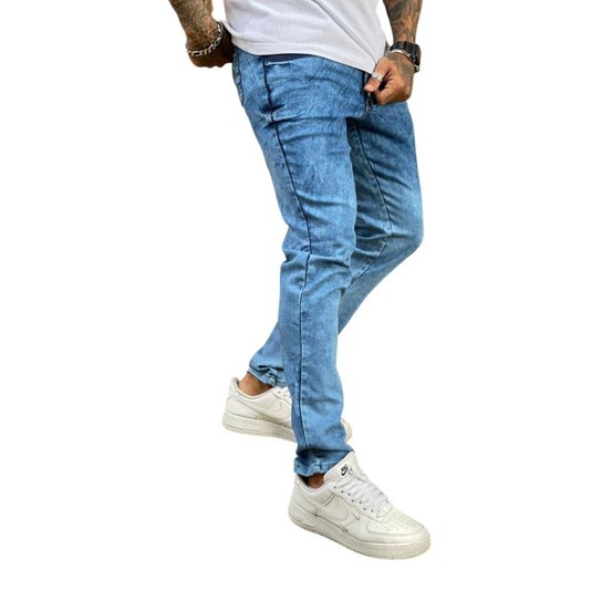 Calça Super Skinny Premium Street Estonada Blue -Azul