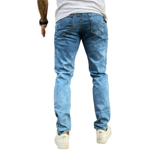 Calça Super Skinny Premium Street Estonada Blue -Azul