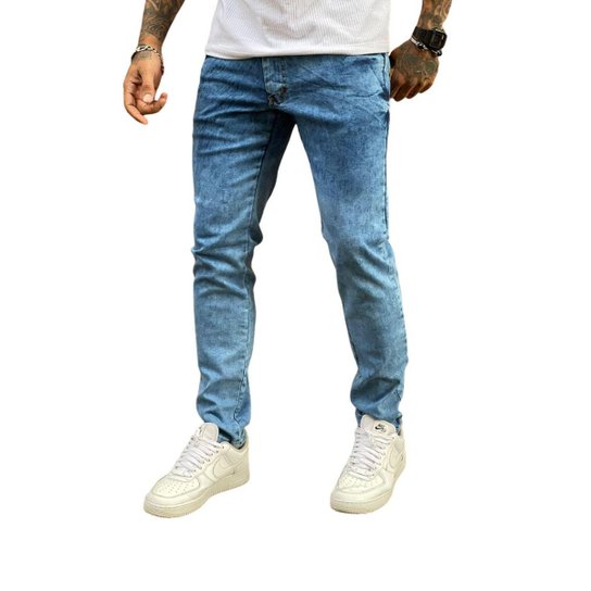 Calça Super Skinny Premium Street Estonada Blue -Azul