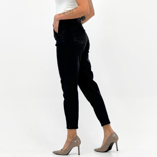 Calça Tanise Jeans Mom Estonada Feminina