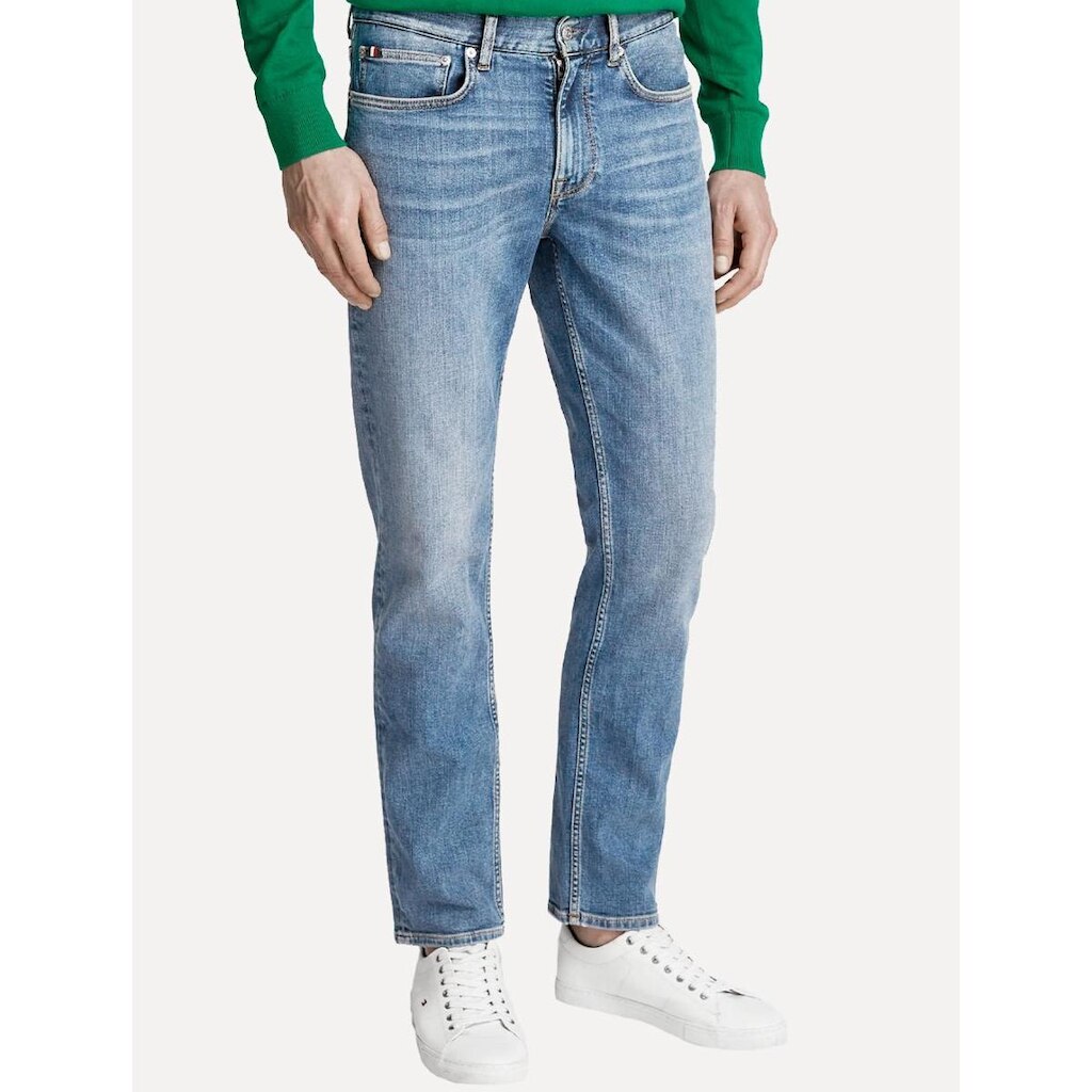 Calça Tommy Hilfiger Jeans Masculina Straight Denton Mesa Blue Clara