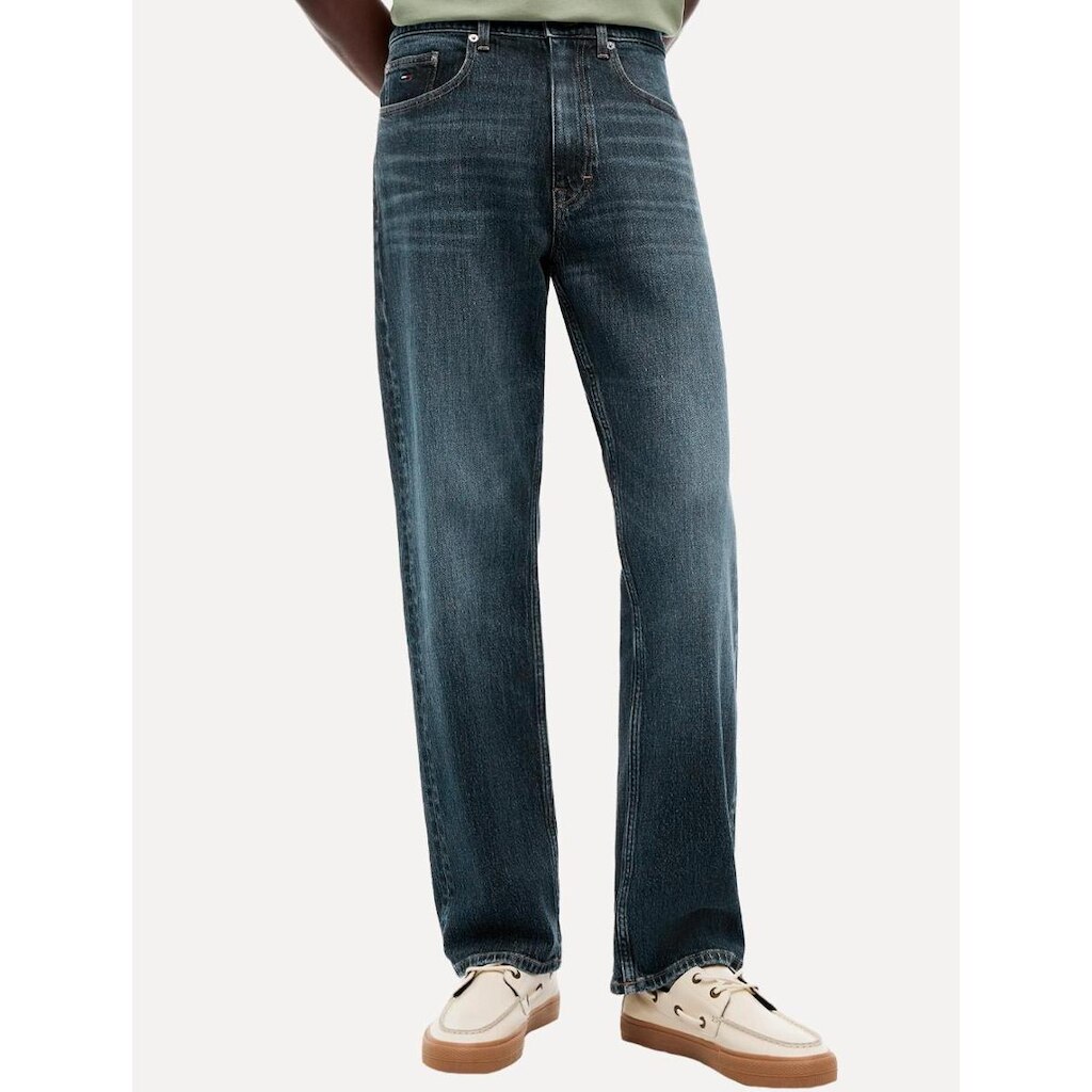 Calça Tommy Jeans Masculina Regular Straight Otis Azul Médio