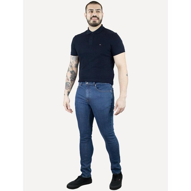 Calça Tommy Jeans Masculina Slim Austim Azul