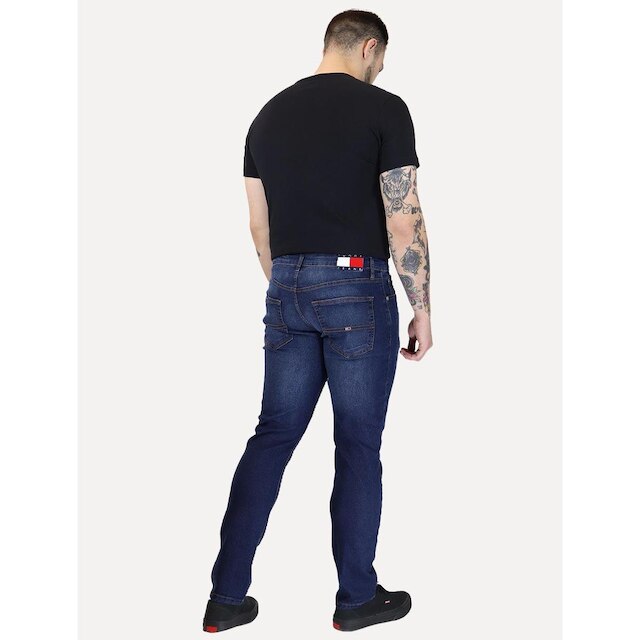 Calça Tommy Jeans Masculina Slim Scanton Washed Lav Azul