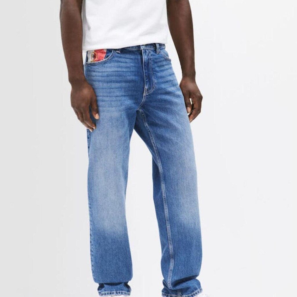 Calça Tommy Jeans Ryan Slim Straight - Jeans