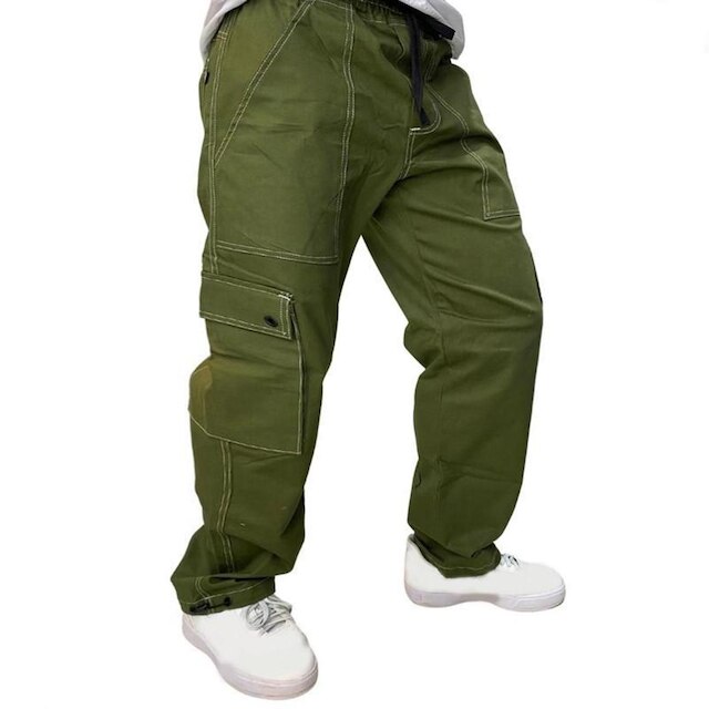 Calça Tradicional Reta Cargo VERDE Street Crew