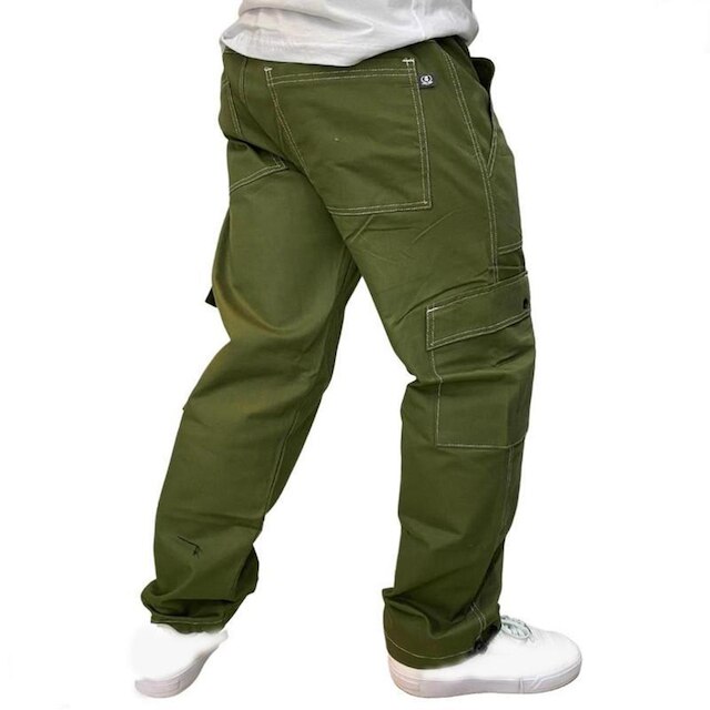 Calça Tradicional Reta Cargo VERDE Street Crew