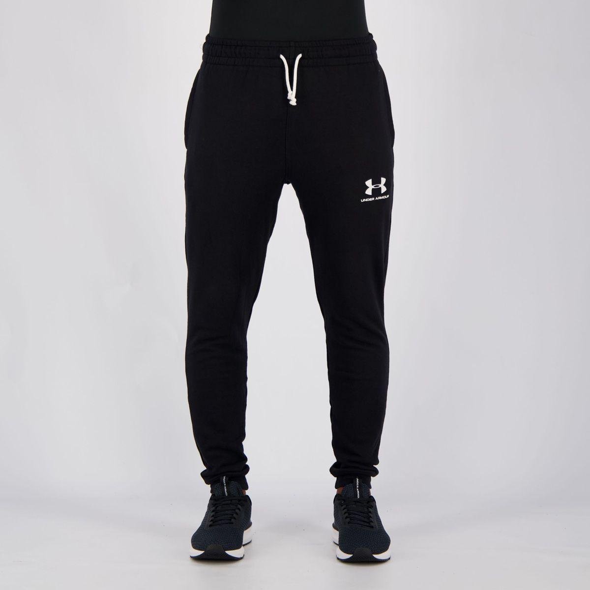 Calça Under Armour Sportstyle Terry Masculina - Preto Menor preço em Calça Under Armour Sportstyle Terry Masculina - Preto